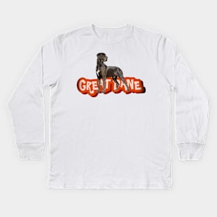 Great Dane Kids Long Sleeve T-Shirt